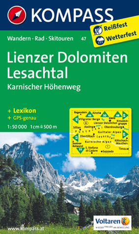 Kartenblatt Lienzer Dolomiten